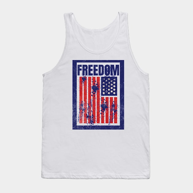 Freedom can get messy Tank Top by Farm Road Mercantile 